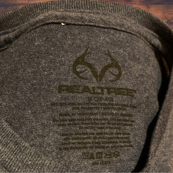 Realtree Camo Brand Hunting Logo Shirt Real Tree Mossy Oak American Flag Rustic - Picture 4 of 5